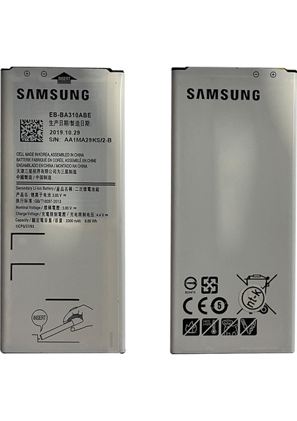 Galaxy A310 A3 2016 Uyumlu Samsung EB-BA310ABE 2300 Mah Batarya