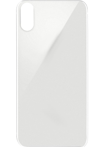 Teknonet Apple iPhone x Uyumlu Geniş Kamera Camlı Batarya Kapağı