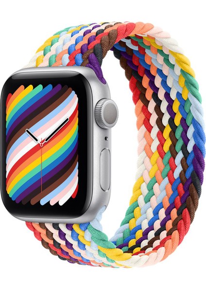 S(130MM) Beden Apple Watch Uyumlu Seri 42/44 mm Kol Ip Örgülü Kordon