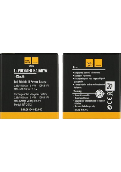 Vestel Venüs 5000 Uyumlu NT-2012 1600 Mah Batarya