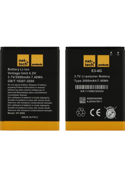 General Mobile Gm4 Uyumlu NT-2006 2000 Mah Batarya