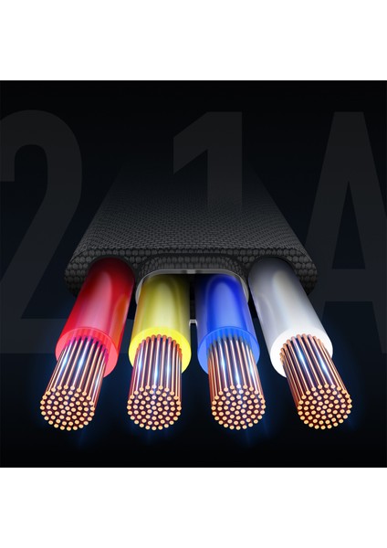 M2 Zn-Alloy 120 Cm. Lightning Hızlı Şarj ve Data Kablosu Siyah