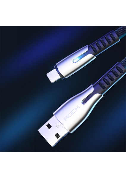 M2 Zn-Alloy 120 Cm. Lightning Hızlı Şarj ve Data Kablosu Siyah