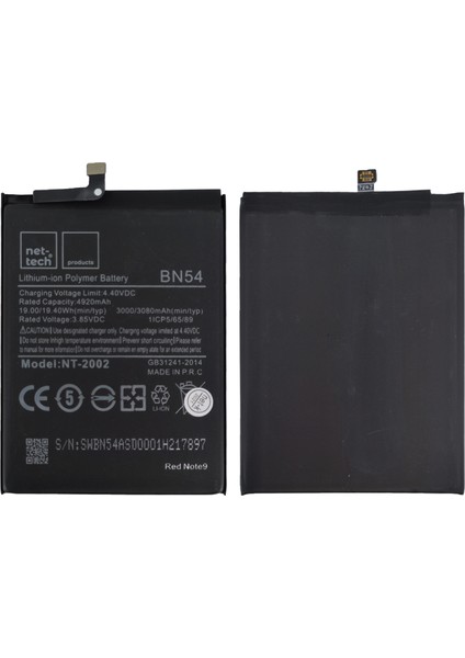 Xiaomi Redmi Note 9 Uyumlu 4920 Mah Batarya