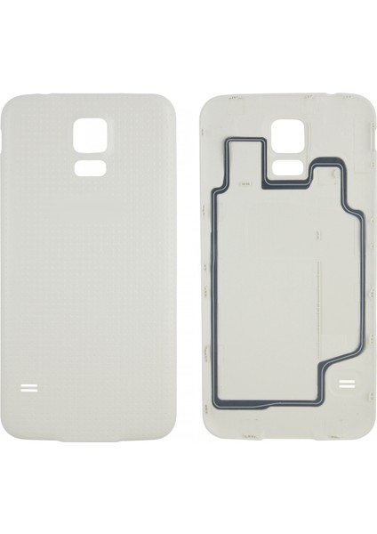 Samsung Galaxy G900 S5 Uyumlu Batarya Kapağı (Beyaz) VR-5955