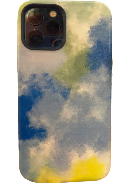 Apple iphone 13 Uyumlu Renkli Bulut Arka Koruma