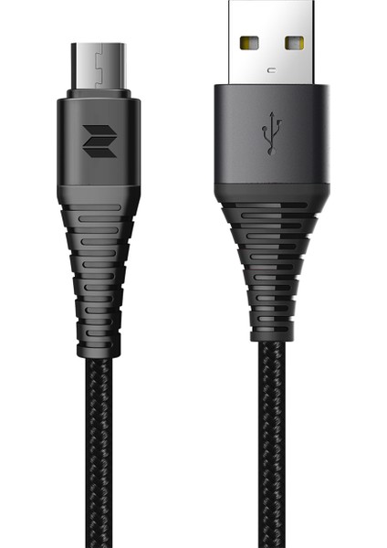 Z9 Hi-Tensile 120 Cm. 5V/2A (Max.) Micro USB Şarj ve Data Aktarım Kablosu