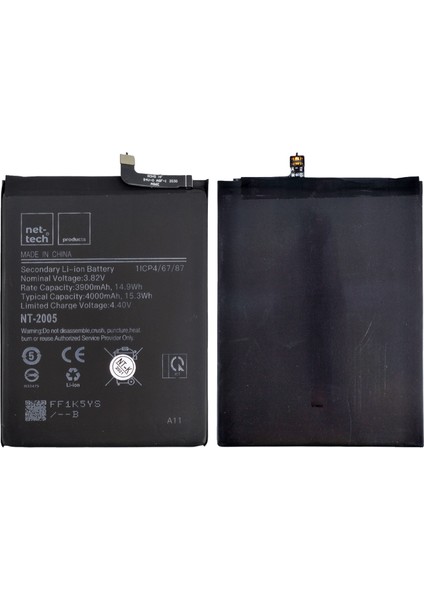 Samsung Galaxy A11 Uyumlu 4000 Mah Batarya