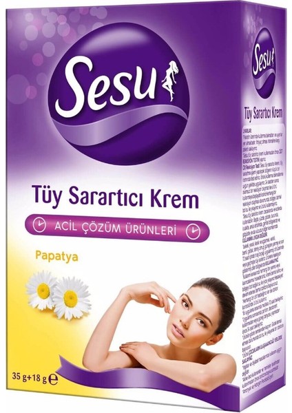 Tüy Sarartıcı Krem