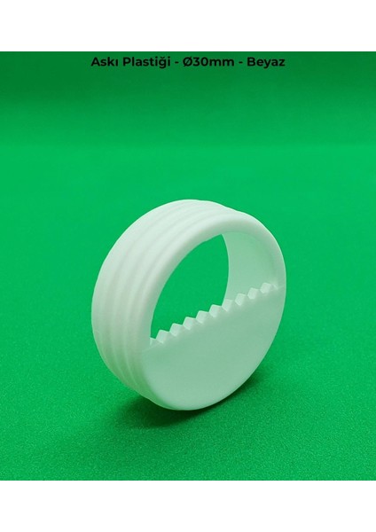 Mesan Ayna Askı Plastiği Beyaz Q:30MM (0070)