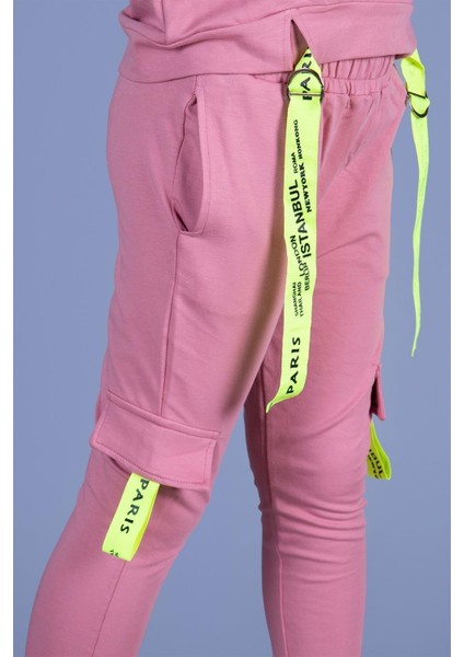 Toontoy Kız Çocuk Reglan Kol Şerit Detaylı Baskılı Takım fiyatları