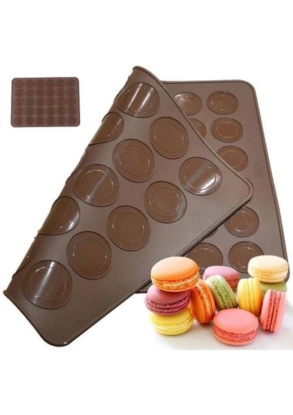 Macaron Silikon Ped Pişirme Aracı 30 Kavite Silikon Macaron Mat Dıy Pişirme Paspaslar Kek Pasta Fırında Fırın Kalıp Sac Bakeware Araçları | Kek Kalıpları(Yurt Dışından)