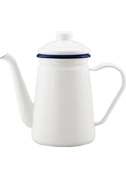 1.1l Emaye Kahve Pot El Çay Su Isıtıcısı Indüksiyon Ocak Gaz Sobası Evrensel Beyaz Cnim Sıcak | Su Isıtıcılar