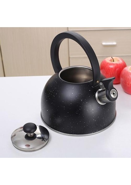 1 Adet Siyah Düdük Takette Gaz Düdük Kaynar Su Isıtıcısı Ay Kolu Isıtma Su Pot Metal Isıtma Su Pot | Su Isıtıcılar
