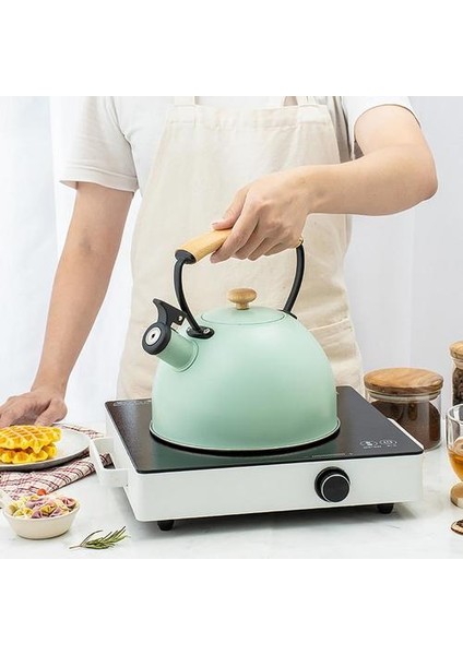 2.5l Gıda Sınıfı Paslanmaz Çelik Islık Çay Su Isıtıcısı Çaydanlık Çay Yapmak Için Çay Suyu Uyumlu Gaz Sobaları | Su Isıtıcılar