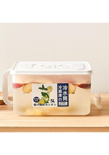 Musluk ile Buzdolabı Su Namlu Ev Depolama Kova Büyük Kapasiteli Limon Suyu Sürahi Mutfak Drinkware Su Isıtıcısı Pot | Su Coss su Isıtıcısı fırsatları