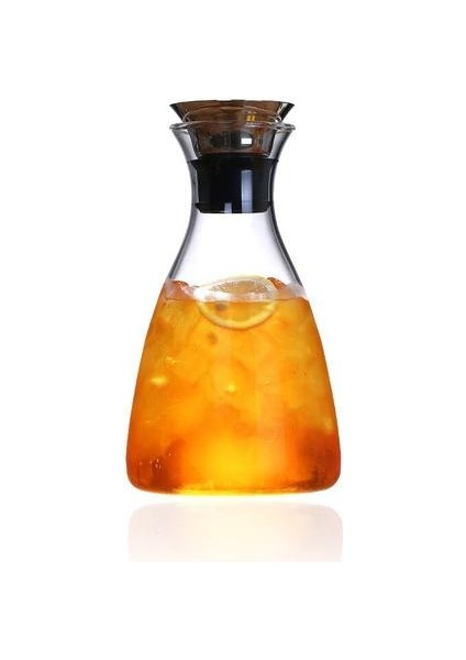 1600 ml Yüksek Kapasiteli Cam Danimarka Su Isıtıcısı Soğuk Su Suyu Dispenseri Limon Soda Kokulu Çay Potası Dağıtıcı Şarap Sürahileri | Su Coss su Isıtıcısı