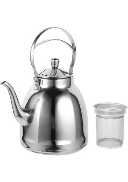 Paslanmaz Çelik Çay Su Isıtıcısı Mutfak Su Çay Kettle Profesyonel Çay Su Isıtıcısı Süzgeci ile Çaydanlık Mutfak ve Yemek Gereçleri | Çaydanlıklar