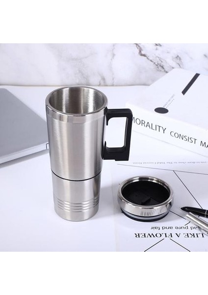Taşınabilir Araba Isıtıcı Seyahat Kupa Paslanmaz Çelik Elektrikli Su Isıtıcısı Termo Su Kupası Ev Çıkış Malzemeleri Drinkware | Elektrikli Su Isıtıcılar(Yurt Dışından)