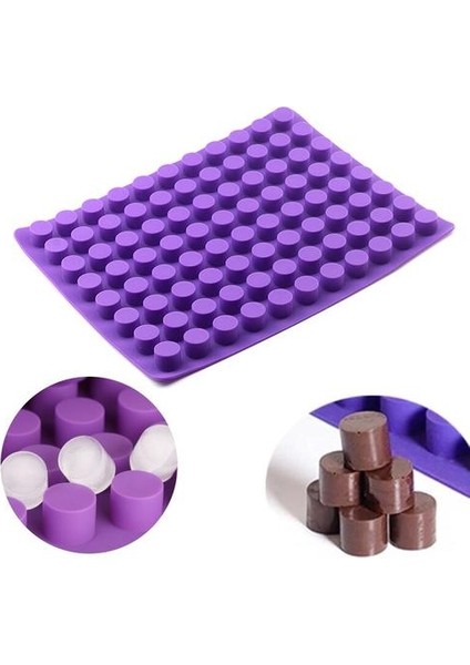 88 Boşluklar Mini Cheesecakes Kalıpları Yuvarlak Mini Pişirme Silikon Kalıp Çikolata Trüf Jöle ve Şeker Buz Kalıp Için Kalıp | Kek Kalıpları(Yurt Dışından)
