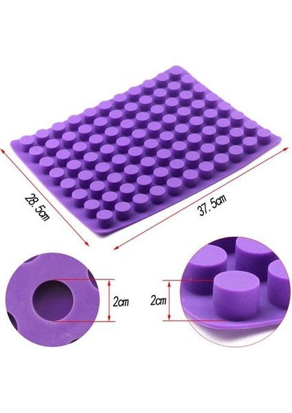 88 Boşluklar Mini Cheesecakes Kalıpları Yuvarlak Mini Pişirme Silikon Kalıp Çikolata Trüf Jöle ve Şeker Buz Kalıp Için Kalıp | Kek Kalıpları(Yurt Dışından)