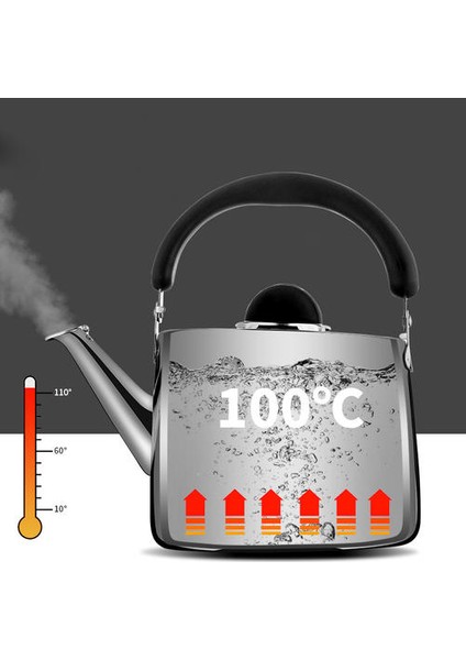 304 Paslanmaz Çelik Ses Su Isıtıcısı Gaz Demlik Büyük Kapasiteli Süt Sıcak Su Şişesi Açık Kamp Islık Mutfak Çay Su Isıtıcısı | Su Isıtıcılar(Yurt Dışından)
