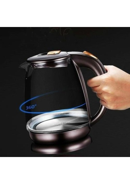 1.8l Elektrikli Su Isıtıcısı Hızlı Sıcak Kaynar Su Isıtıcısı Cam Mavi Işık Çaydanlık Akıllı Sıcaklık Kontrolü Anti Aşırı Isınma | Elektrikli Su Isıtıcıları fırsatları
