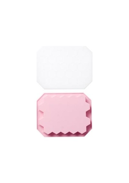 27 Hücreler Petek Şekli Silikon Buz Küpü Kalıp Gıda Sınıfı Silikon Petek Kapaklı Ice Cube Maker Ev Ice Cube Tepsisi | Dondurma Küvetleri (Pembe)