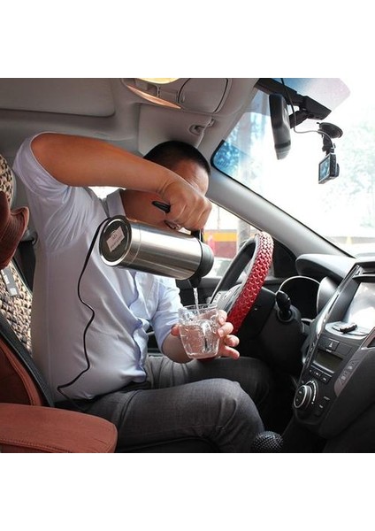 750 ml Araba Elektrikli Su Isıtıcısı Taşınabilir Araç Isıtma Fincan Kahve Çay Kupa ile Çakmak Teleferik Su Suyu Isıtıcı Tutun Isıtıcı Kettle | Elektrikli Su Isıtıcılar