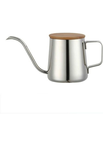 350ML Espresso Maker Cezve Ahşap Kapaklı El Yapımı, Ince Ağız Sürahi Süt Suyu | Sürahi