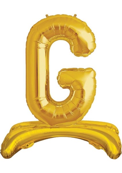 Partipan Ayaklı G Harf Gold Folyo Balon