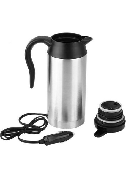 Araba Kettle 12 V Elektrikli Su Isıtıcısı Taşınabilir Termos Su Kazanı Mini Elektrikli Su Isıtıcısı Seyahat Paslanmaz Çelik | Elektrikli Su Isıtıcılar