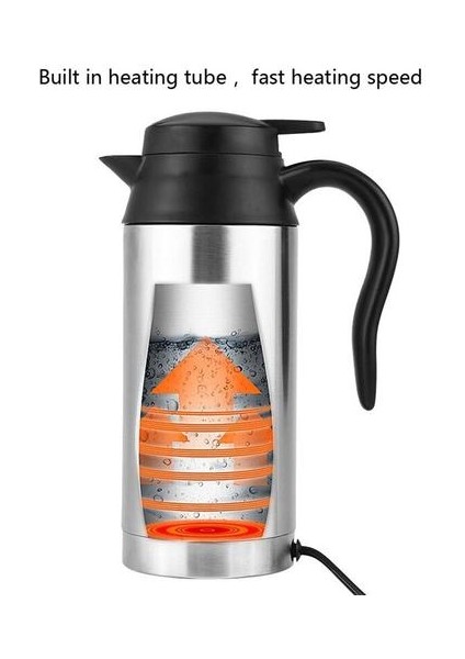 Araba Kettle 12 V Elektrikli Su Isıtıcısı Taşınabilir Termos Su Kazanı Mini Elektrikli Su Isıtıcısı Seyahat Paslanmaz Çelik | Elektrikli Su Isıtıcılar fırsatları