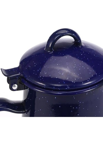 800/1200/1800/2400 ml Yıldızlı Gökyüzü Mavi Emaye Su Isıtıcısı Handgrip ile Yüksek Su Pot Kahve Su Su Isıtıcısı | Sürahi