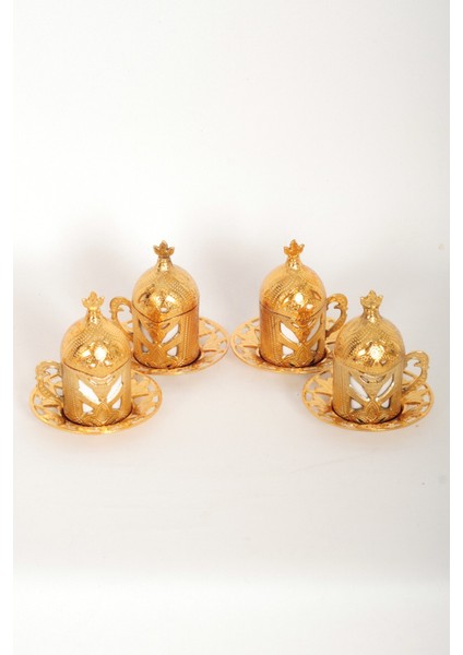 Gold 4 Adet Kahve Fincanı , Türk Kahve Fincanları , Hediye