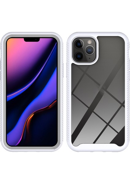 iPhone 14 Pro Max Için Pc + Tpu Telefon Kılıfı - Koyu Mavi (Yurt Dışından)