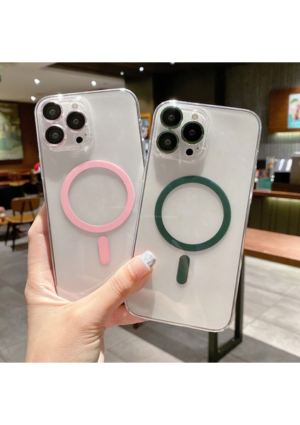 iPhone13 Pro Green Magsafe Manyetik Telefon Kılıfı (Yurt Dışından) fiyatları