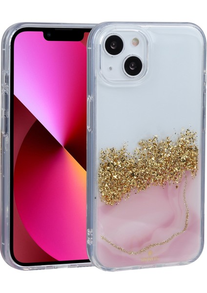 iPhone13 Pembe Çift Renkli Tpu+Pc Kılıfı (Yurt Dışından)