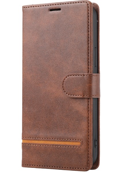 iPhone13 Mini Brown Clic Deri Kılıf (Yurt Dışından)