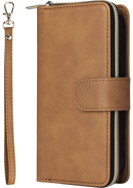 iPhone13 Brown 9 Kart Yuvası Kılıf (Yurt Dışından)