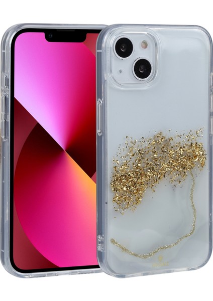 iPhone13 Beyaz Çift Renkli Tpu+Pc Kılıfı (Yurt Dışından)