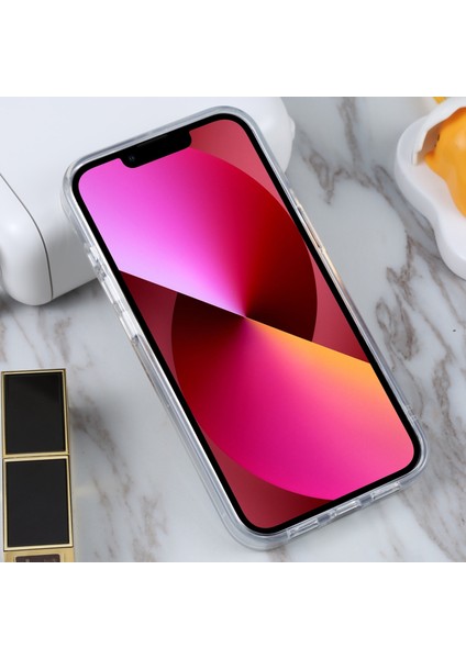 iPhone13 Beyaz Çift Renkli Tpu+Pc Kılıfı (Yurt Dışından) modelleri
