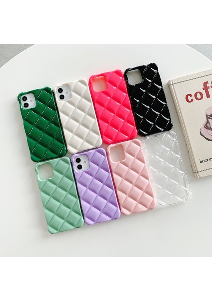 Rhombic Doku Tpu iPhone13 Koyu Yeşil Telefon Kılıfı (Yurt Dışından) fiyatları