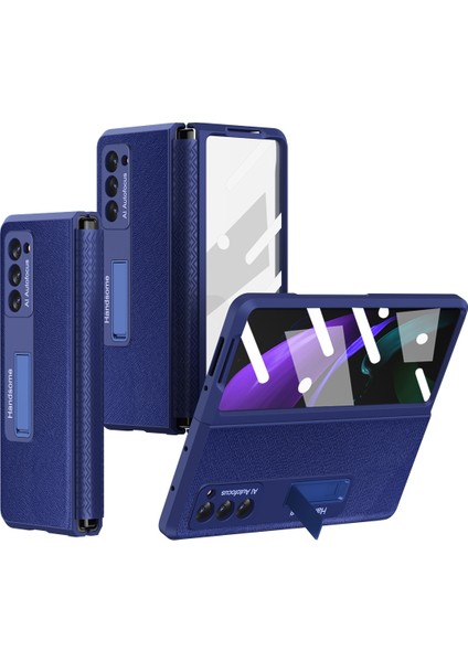 Samsung Galaxy Z Fold2 5g Için Telefon Kılıfı - Koyu Mavi (Yurt Dışından)