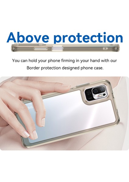 Xiaomi Redmi Note 10T 5g Için Telefon Kılıfı - Şeffaf Siyah (Yurt Dışından) modelleri