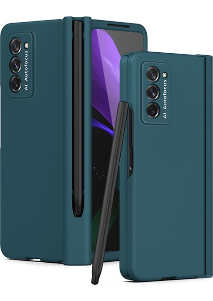 Samsung Galaxy Z Fold2 5g Için Telefon Kılıfı - Koyu Yeşil (Yurt Dışından)