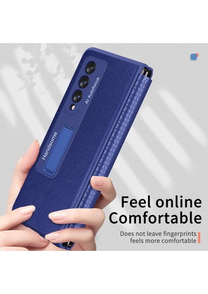 Samsung Galaxy Z Fold3 5g Için Telefon Kılıfı - Koyu Mavi (Yurt Dışından)