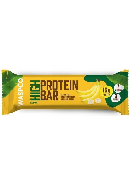 Yüksek Protein Bar Muzlu 12 x 50 gr