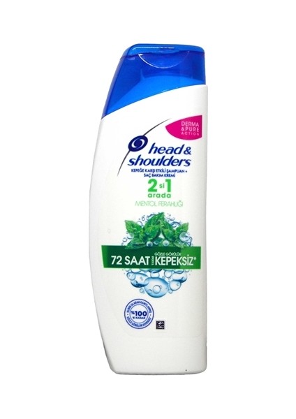 Head & Shoulders 2'Si 1 Arada Şampuan Mentol Ferahlığı 180 Ml