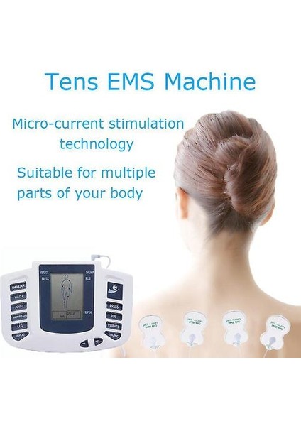 Xınh Elektronik Onlar Ems Kas Stimülatörü Darbe Akupunktur Masaj Terapisi Sırt Boyun Tam Vücut Masajı 16 Pedler Rusça / Ingilizce Cihaz Seti (Yurt Dışından)